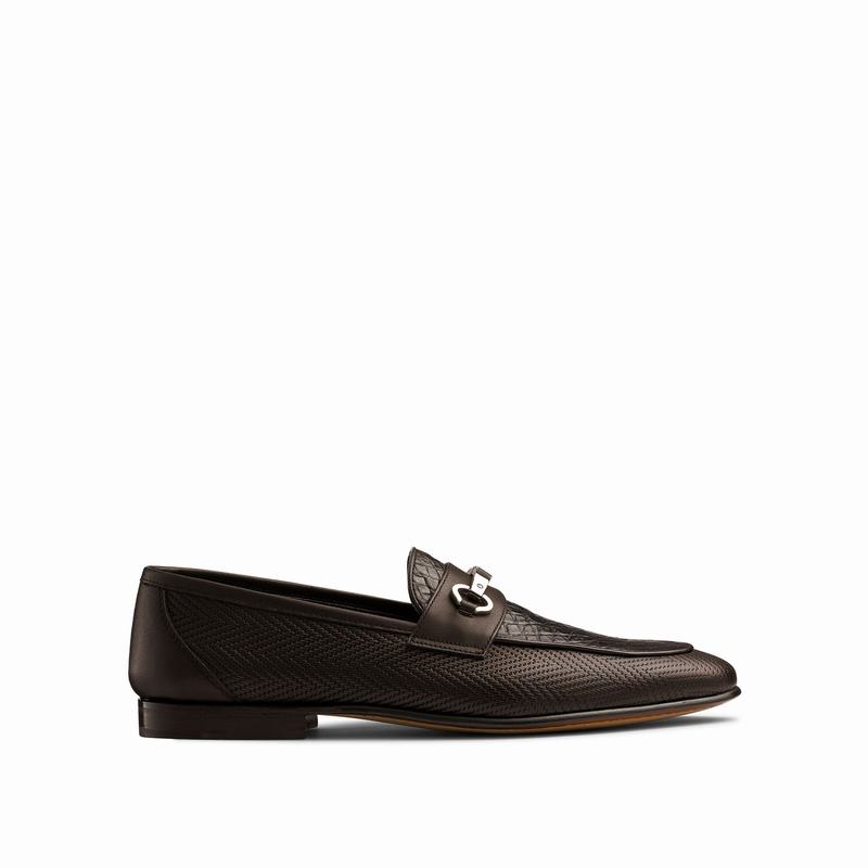 Russell & Bromley Cachet Slip-On Loafers Men's Brown [UPP2219FY]